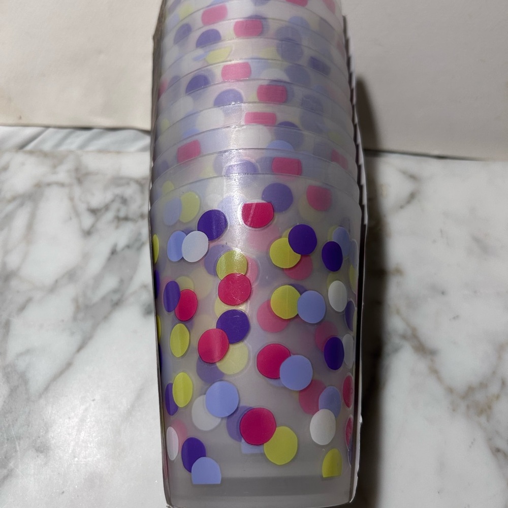 Christian Siriano Multicolor Polka Dot Party Cups
